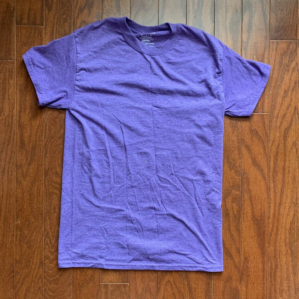 purple t-shirt